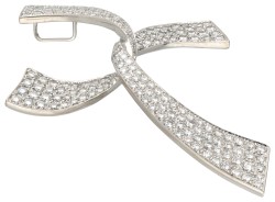 18K Witgouden hanger bezet met ca. 2.50 ct. diamant.