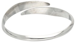 Sterling zilveren bangle armband door Noorse designer David Andersen.