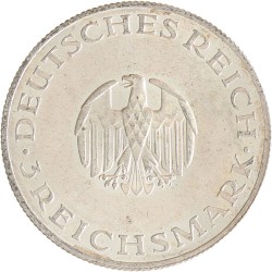 Germany. Weimar republic. 3 Mark - Gotth. Efraim Lessing. 1929 A.