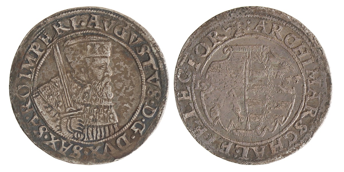 German states. Saxony - Albertinian line. August I. ¼ Thaler. 1555.