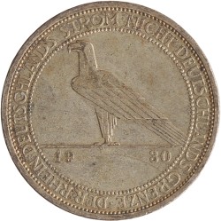 Germany. Weimar republic. 3 Mark - Rheinlandräumung. 1930 A.