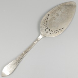 Taartschep art nouveau zilver.