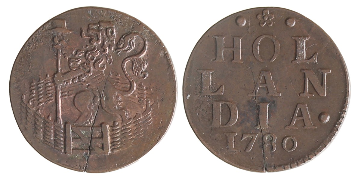 Duit. Holland. 1780. Prachtig / UNC.