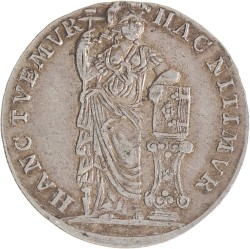 Halve generaliteitsgulden van X stuiver. V.O.C. (West-Friesland). 1786. Zeer Fraai +.
