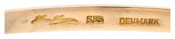 14 kt. Geelgouden Hans Hansen bangle armband.