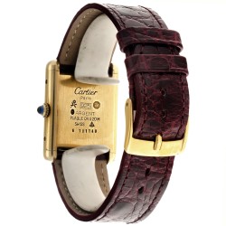 Cartier Must de Cartier Tank 1140 - Heren horloge - 'Spider web dial'.