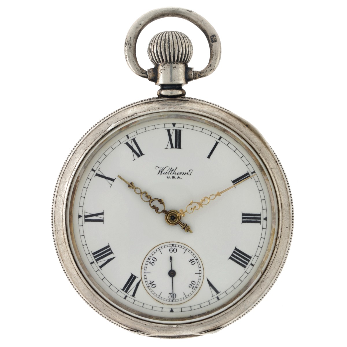 No Reserve - Waltham U.S.A. zilver zakhorloge (925/1000) - Heren zakhorloge - ca. 1918.