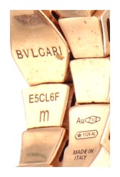 Bvlgari 18 kt. roségouden 'Serpenti Viper' ring bezet met ca. 0.16 ct. diamant.